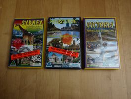 3 VHS-Videokassetten über Australien
