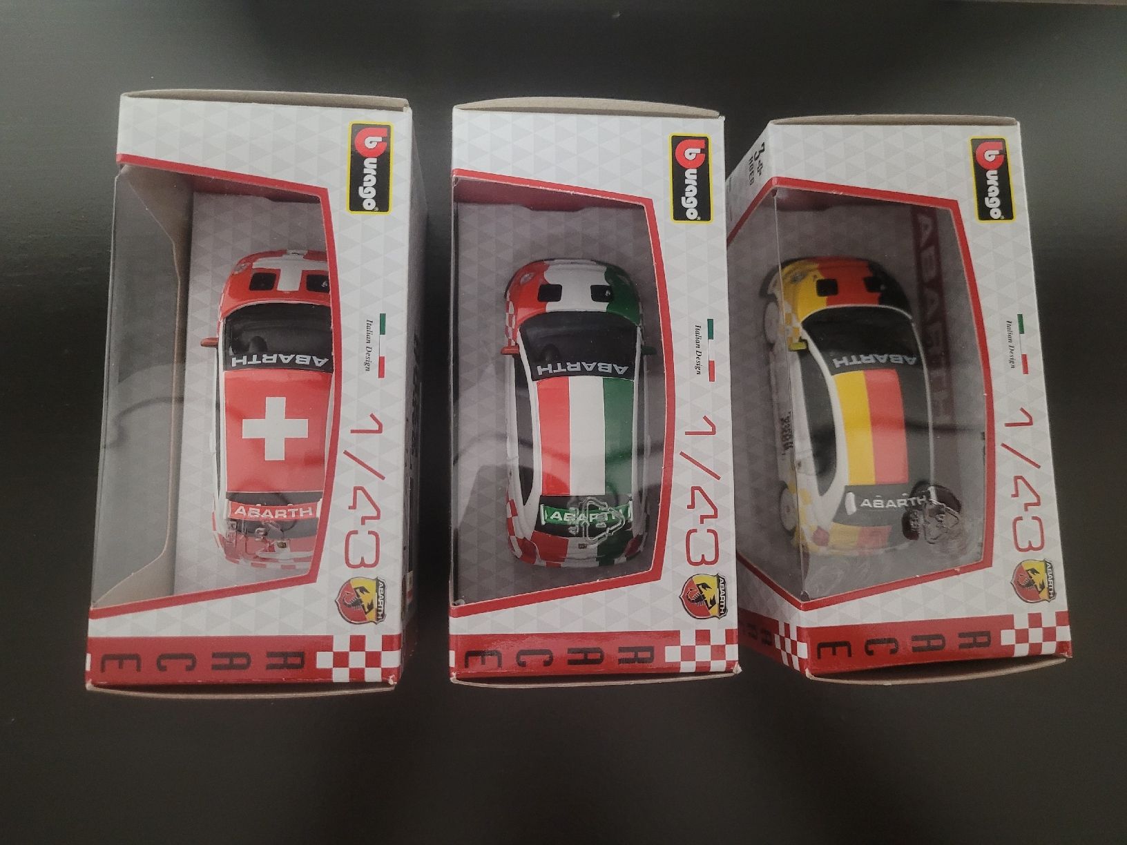 Abarth Modellini d'auto: Fiat 500 abarth 1/43 3 pcs – Nuovo e nell'imballaggio originale da Courtaman venduto da Bluejazz 6