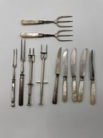 Antikes Besteck Set, Messer und Gabeln, Vintage Look