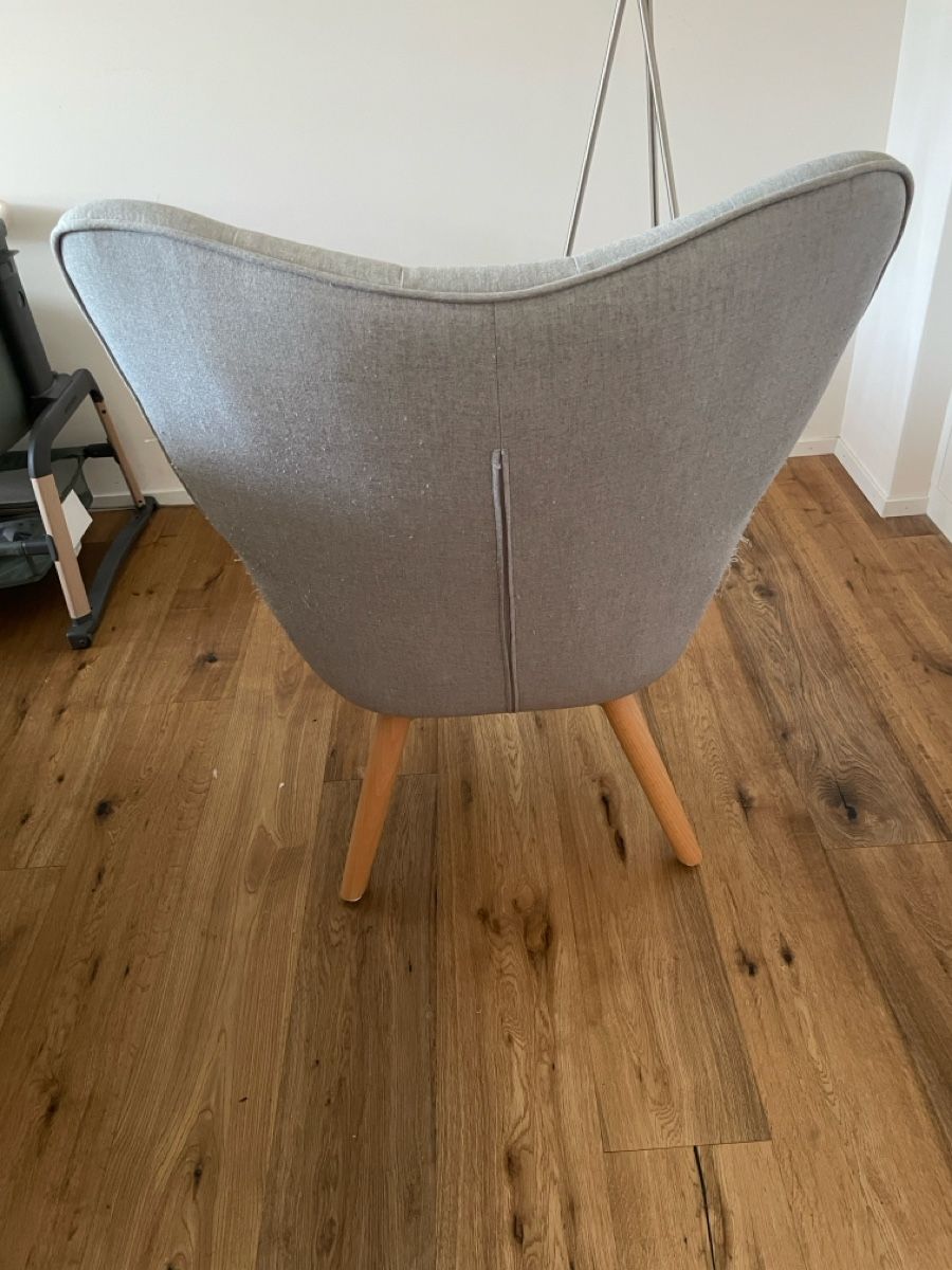 Sessel: Grauer Sessel im skandinavischen Design – Gebraucht aus Zufikon von Mlaue 2