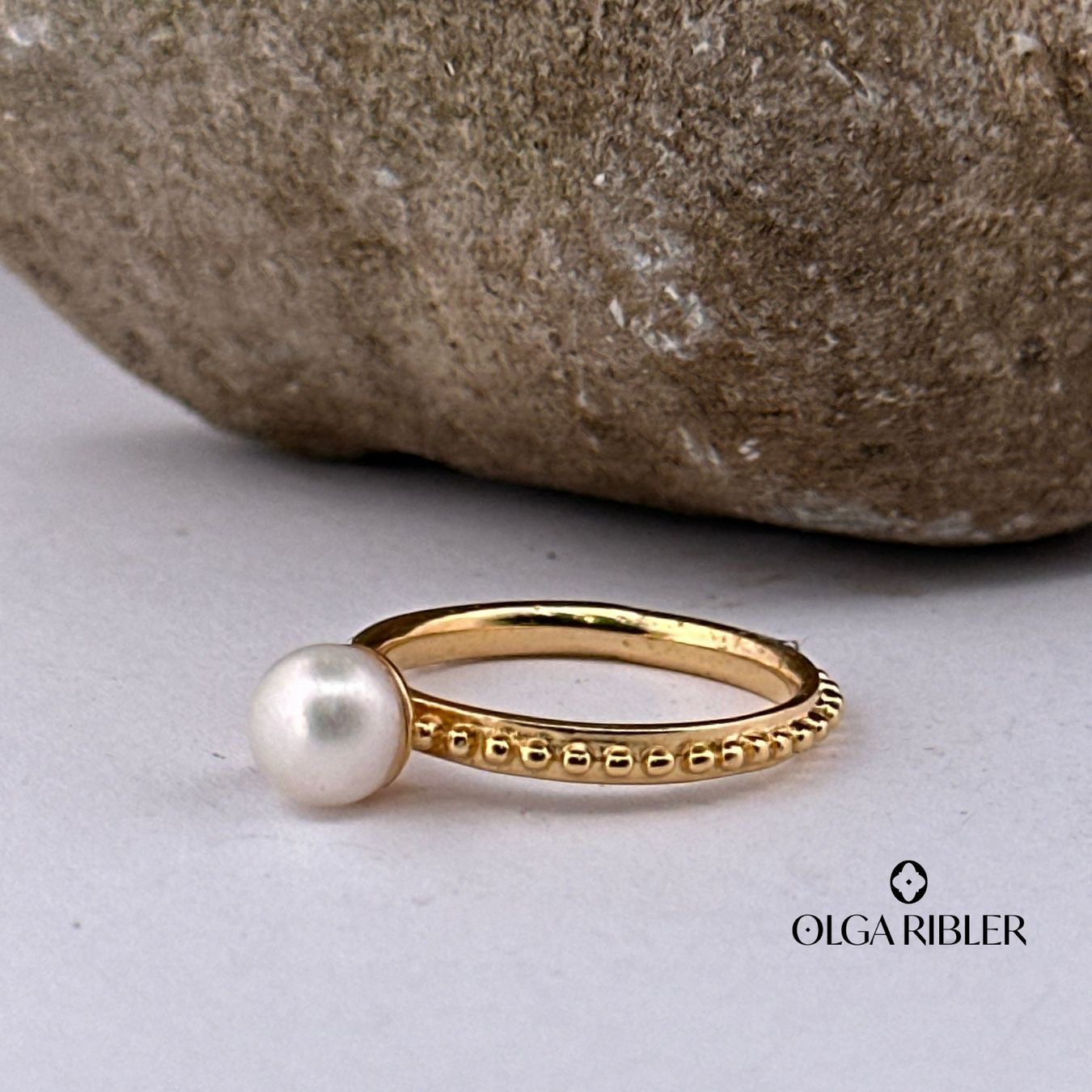Olga Ribler Anelli: Feiner Silber Ring 925 mit Perle Grösse 56 – Nuovo (secondo la descrizione) da Luzern venduto da Schmuckoutlet 1