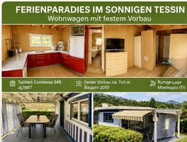 Ferienplatz im sonnigen Tessin mit festem Vorbau