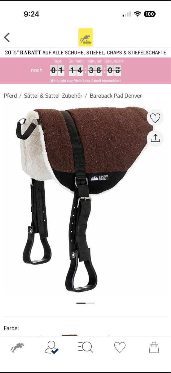Selle & Accessori: STONEDEEK reit Sattel-Pad – Usato da Küssnacht am Rigi venduto da lar_8ykj 4