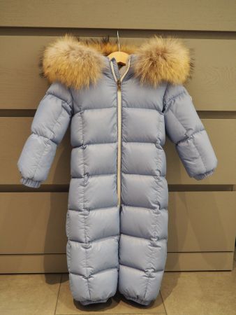 Moncler Daunen-Schneeanzug hellblau grösse 12/18 M 84 cm