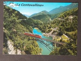 AK ungel. Centovallibahn auf Brücke Palagnedra, ca. 1975