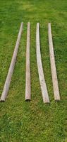 Holzlatten / Querlatten, halbrund, 2.5 m lang