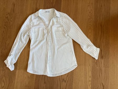 Bluse gestreift weiss schwarz Grösse L