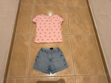 Ralph Lauren Shorts mit Shirt, 6-7J 116-122