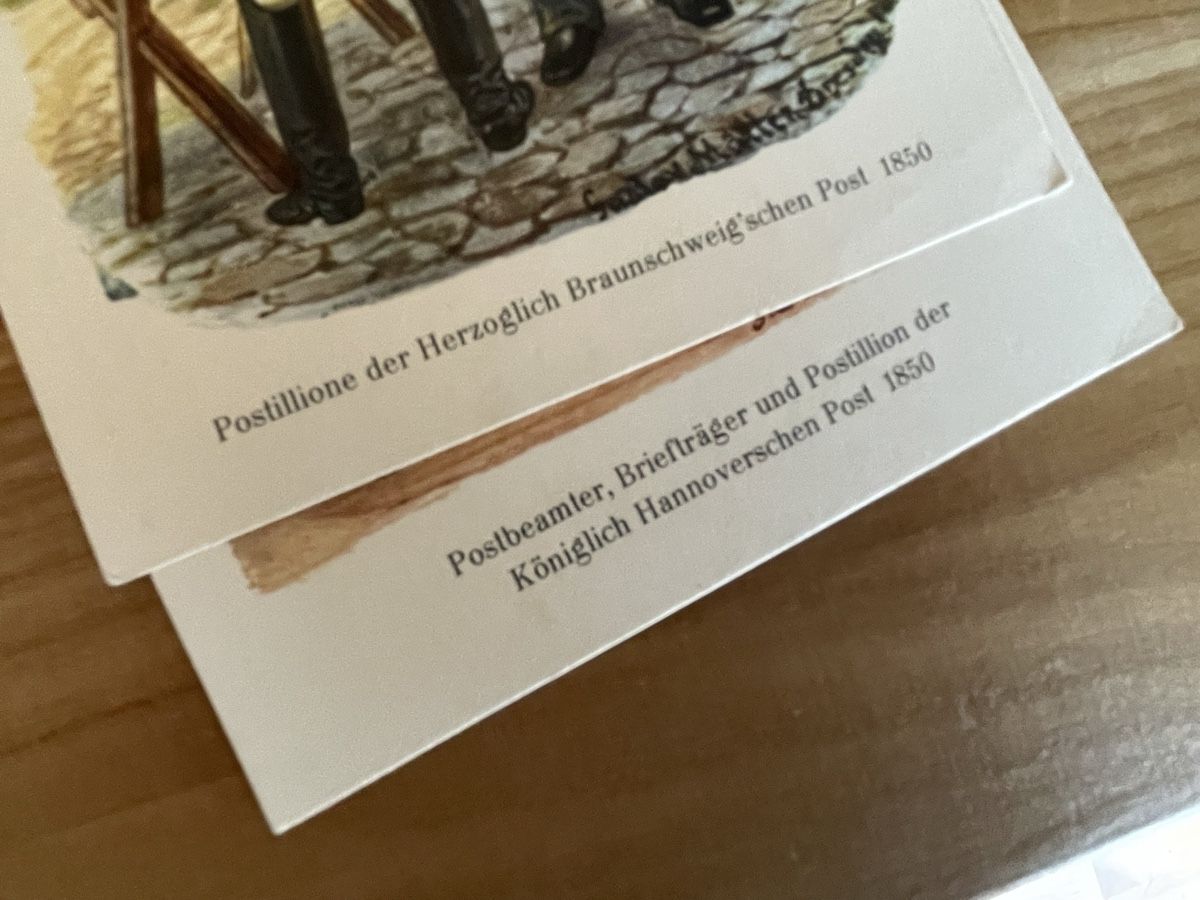 Ansichtskarten: 2 AK von Post Braunschweig & Hannover – Gebraucht aus Rümlang von Kartenpost1 1