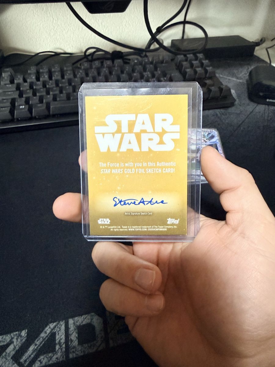 Topps Carte collezionabili: Comte dooku 1/1 sketch card gold – Nuovo (secondo la descrizione) da Pomy venduto da Asw.luxury 4