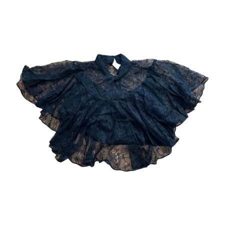 Schwarze Zara Spitzenbluse - Perfekt für den Sommer!