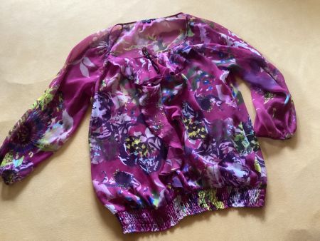 AP AVANT PREMIERE BLUSE/OBERTEIL GR.42/L  leicht transparent