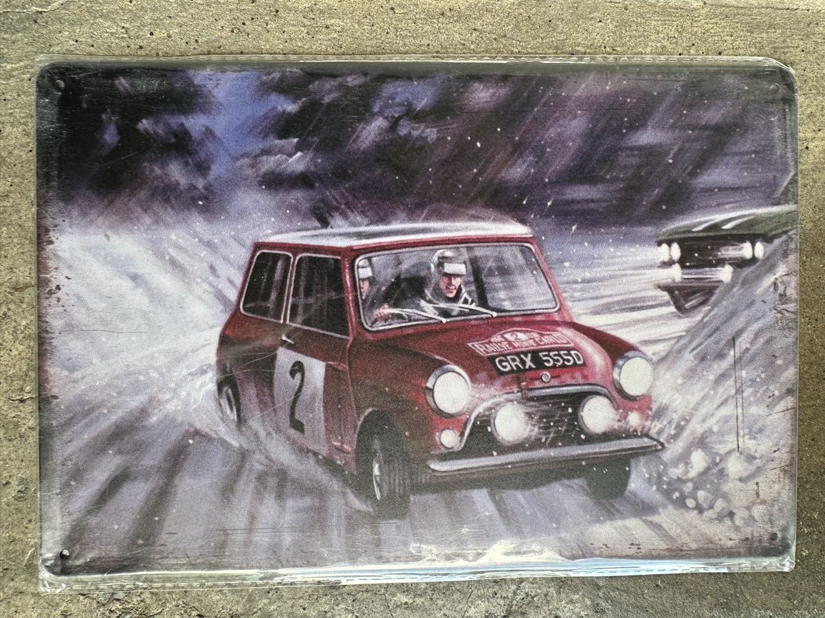 Insegne: Mini Cooper Rallye monte carlo Oldtimer Classic  – Nuovo (secondo la descrizione) da Reinach AG venduto da rares75