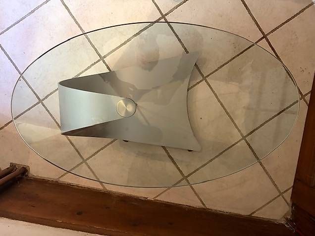 Tavoli: Table basse en verre 850 x 490 mm – Usato da Valangin venduto da Saga2078 2