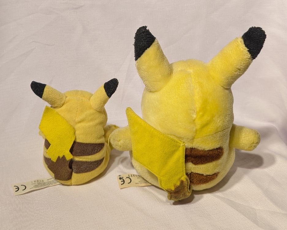 2 Pokemon Pikachu Plüschtier Vintage  Nintendo Habsro1999 3