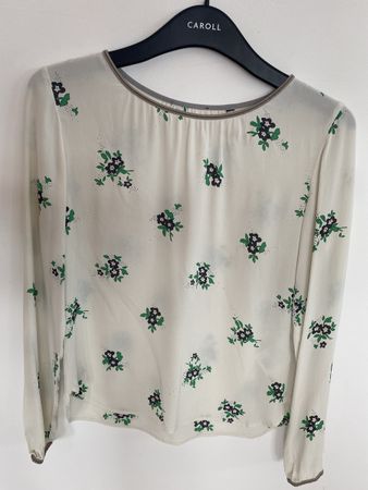 Bluse écru-weiss Blumenmotiv 100% Viscose Marc O’Polo Gr.34