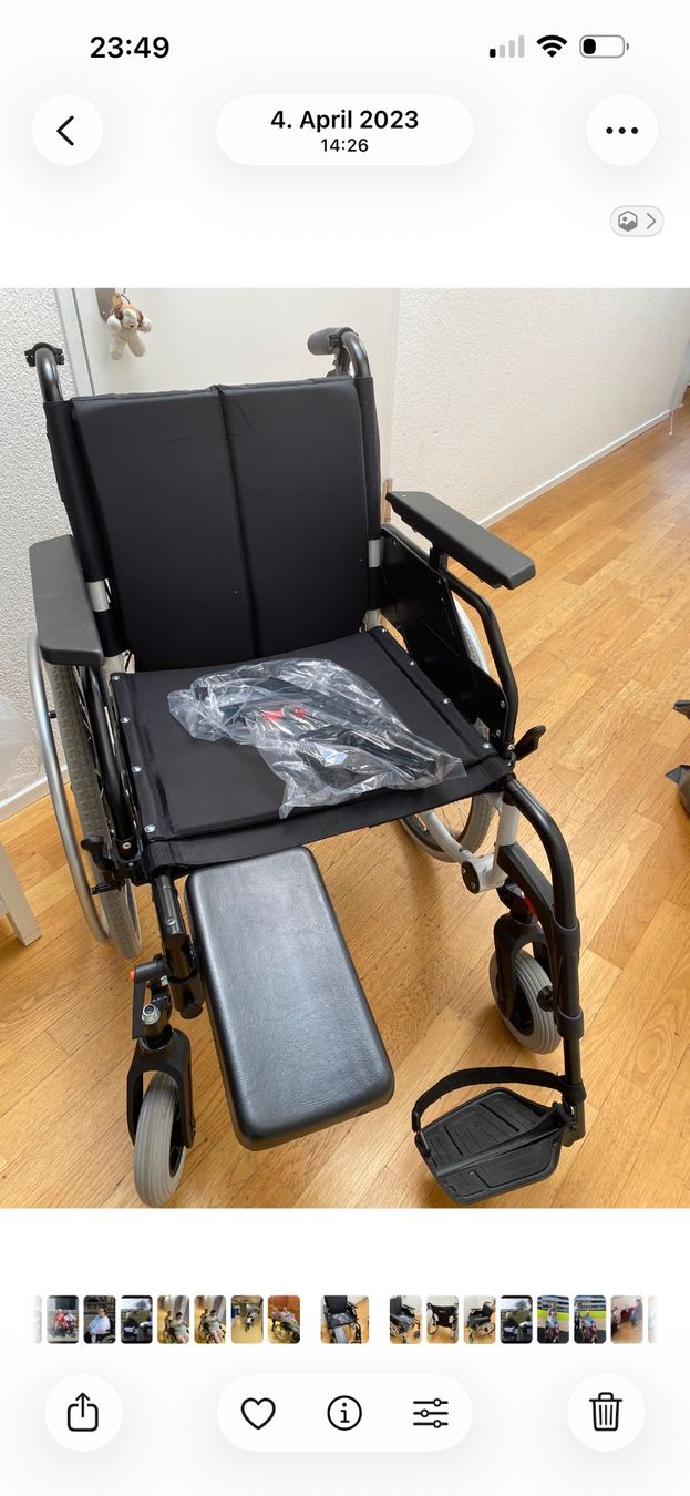 Sedie a rotelle: Leichtmetall Rollstuhl Caneo S – Usato da Eschenbach SG venduto da Mistermoon 3