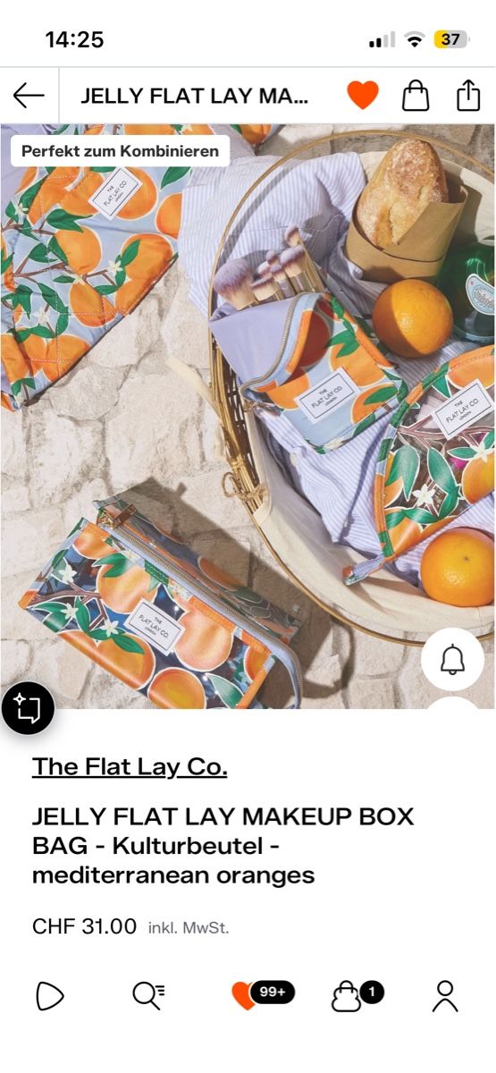 Custodie per cosmetici: The Lay Flat Co. Kosmetiktasche – Nuovo (secondo la descrizione) da Zürich venduto da vintage_for_you 5
