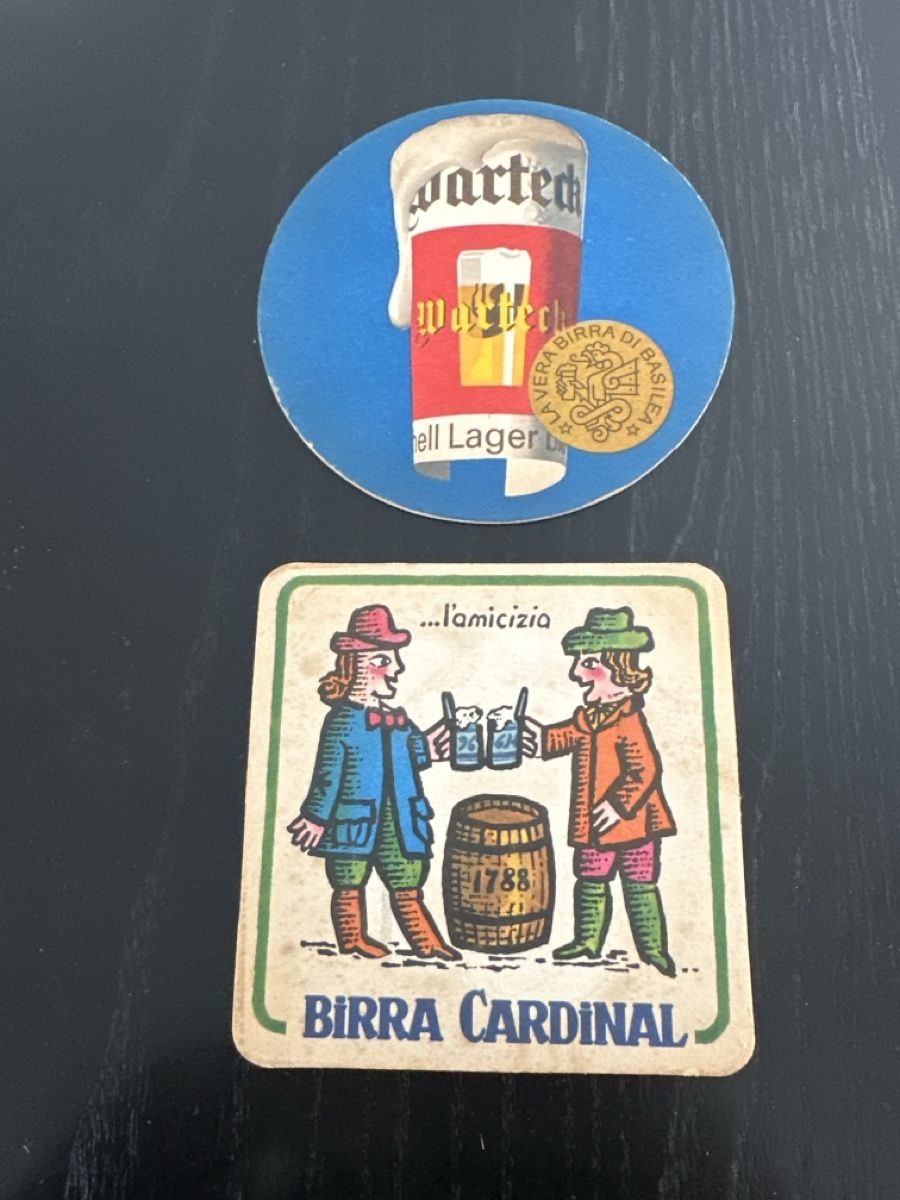 Warteck Untersetzer: Birra Warteck - Cardinal – Gebraucht aus Morbio Inferiore von Ecod