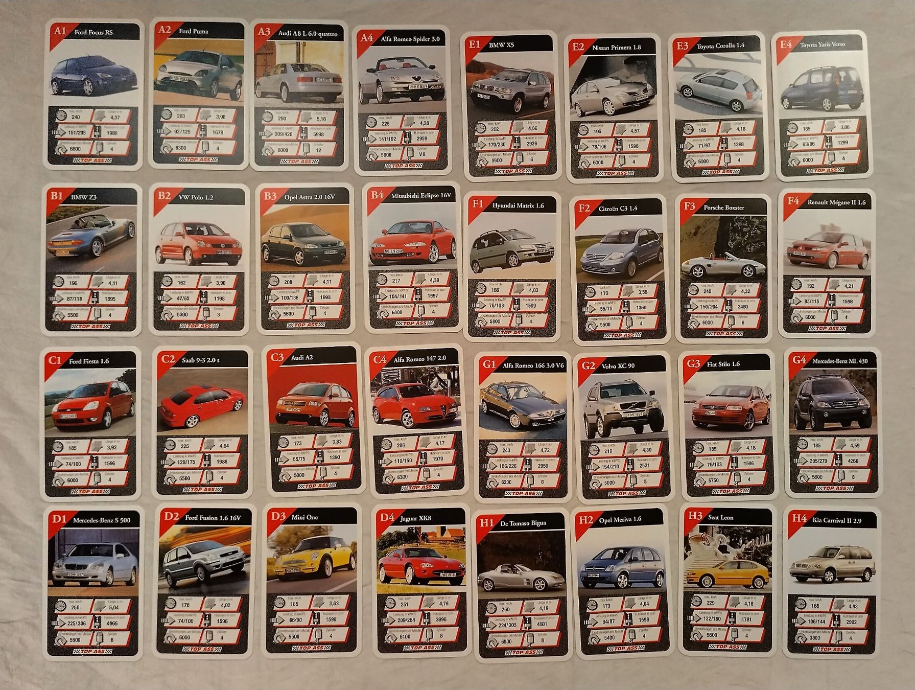 Giochi: Auto Quartett - Autosalon / TOP ASS / 32 Karten ab Fr. 4.- – Usato da Bellach venduto da JingleJerry 2