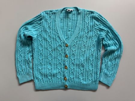Talbots cardigan cable knit 100% cotton Women XL