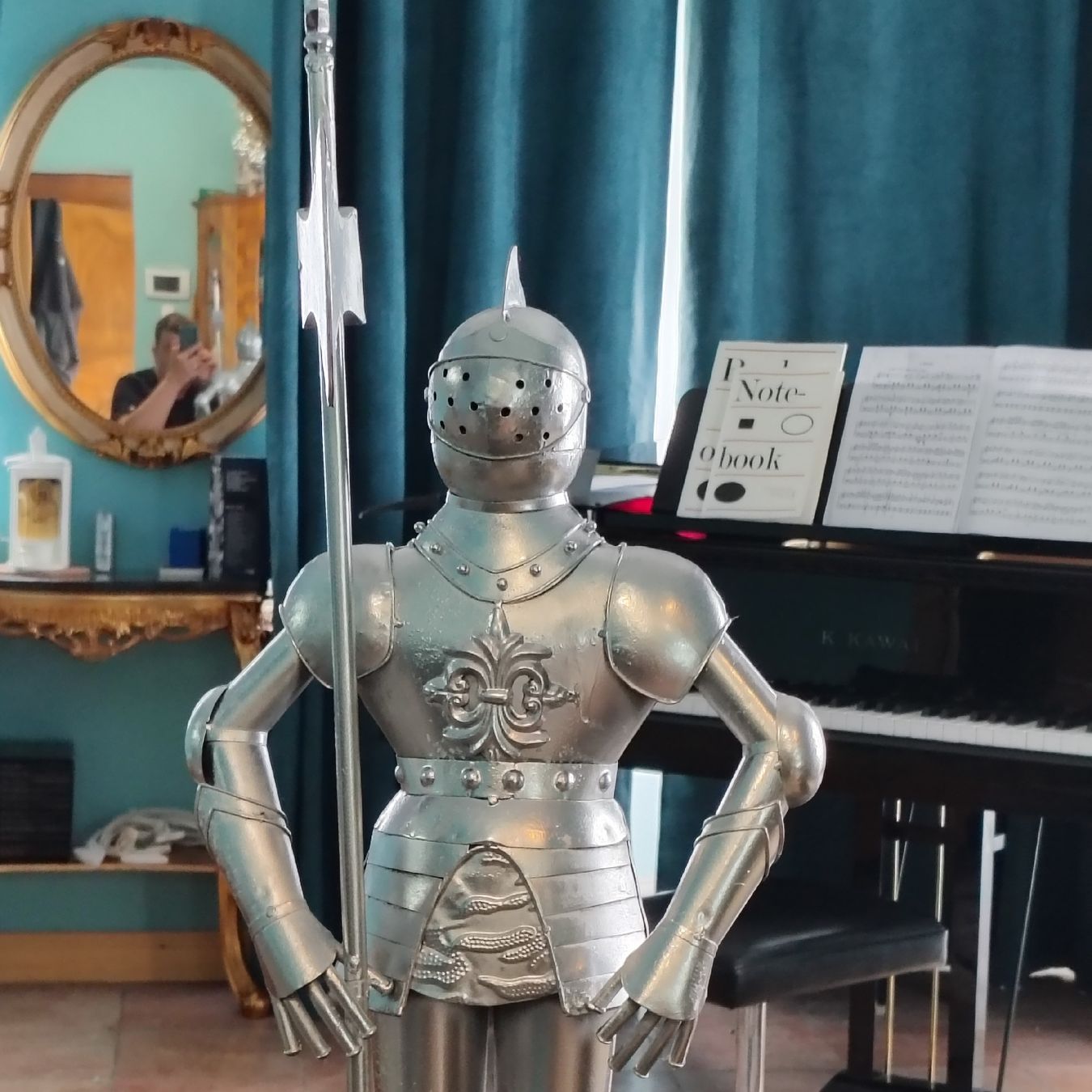 Statuette: Knight in Armour - Height 89cm – Usato da Dietikon venduto da aberdeen30 3