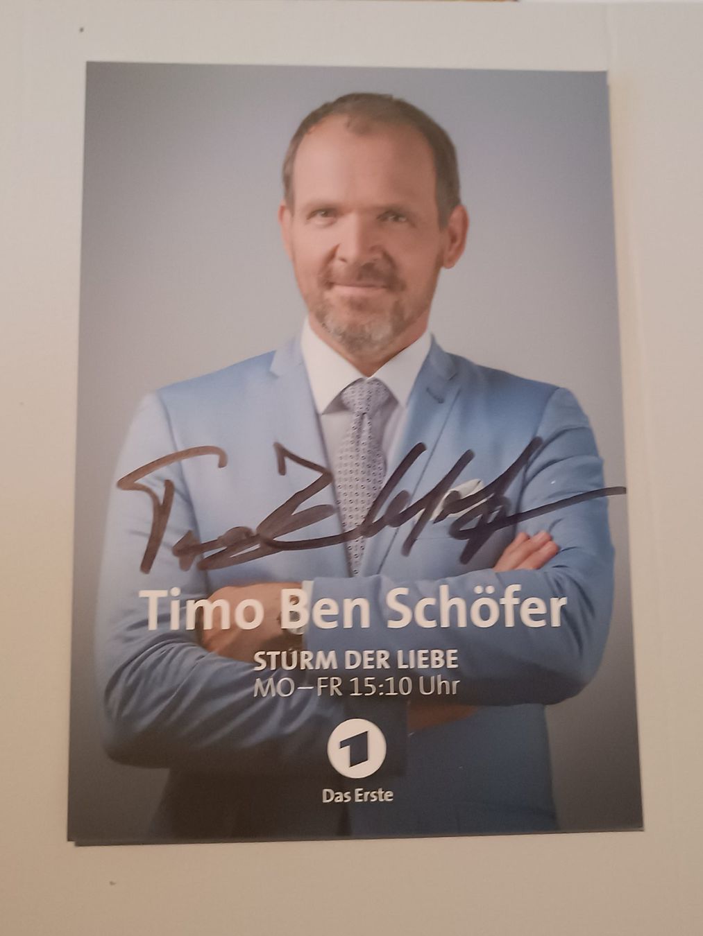 Autografi: Timo Ben Schöfer - Sturm der Liebe - handsigniert – Usato da Menziken venduto da Autogramme