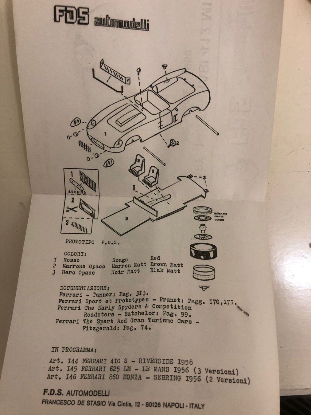 Ferrari Modellini d'auto: FDS-Kit Ferrari 1/43 – Nuovo (secondo la descrizione) da Muttenz venduto da Gucci2005 3