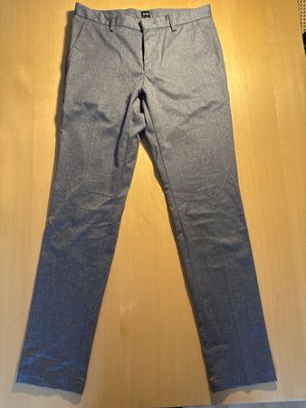 Hugo Boss Herren Hose, Grösse 46, Grau, Slim Fit, Stretch