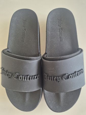Juicy Couture Badeschuhe, Schwarz, Grösse 38- Top Zustand!