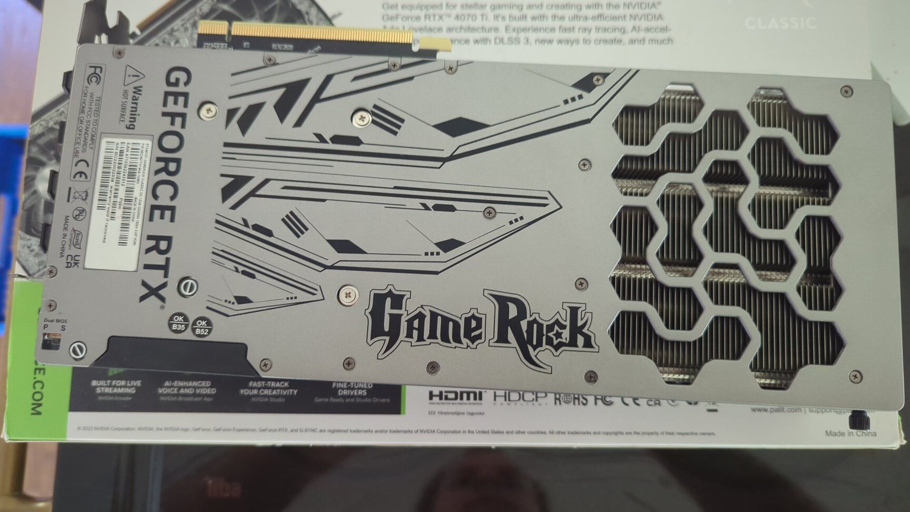 Nvidia Grafikkarten: Nvidia Gforce Rtx 4070 Ti Palit Game Rock – Gebraucht aus Erstfeld von Pfiffholder 2