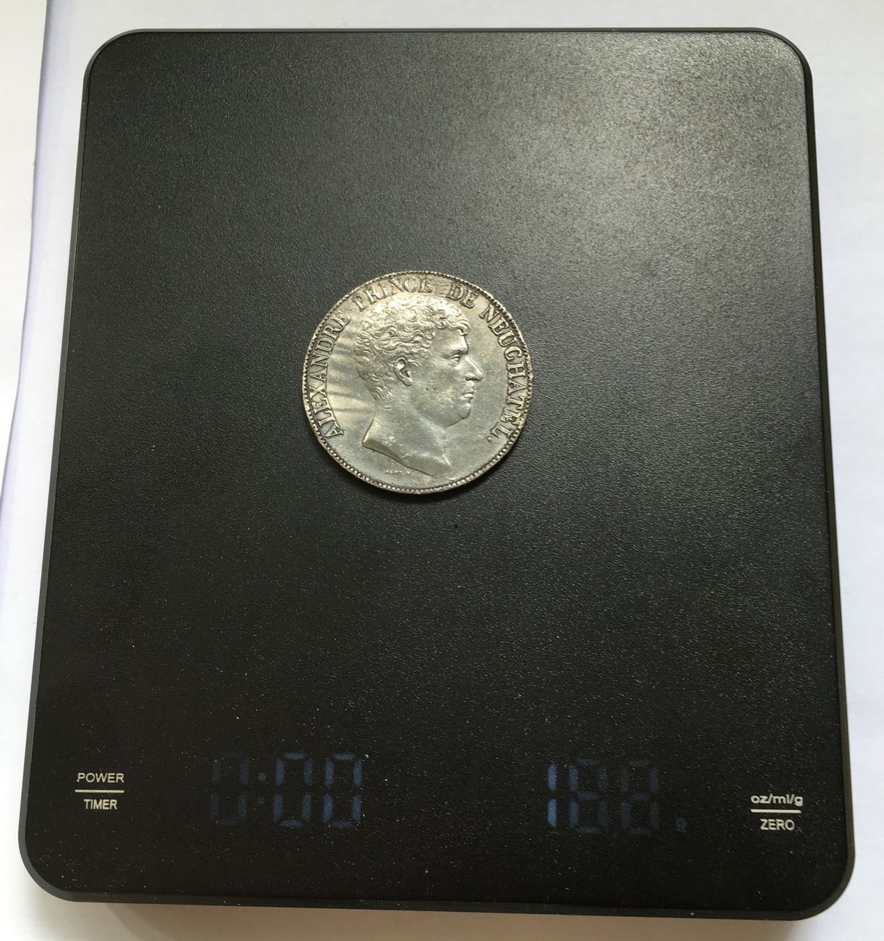 Medaillen: 5 Francs 181 Medaille Alexandre Berthier, NE – Gebraucht aus Kirchberg SG von Zenhad69 3