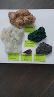 Seltene Azurit-Malachit Stufe + 4 Mineralien, Schatzkiste 12