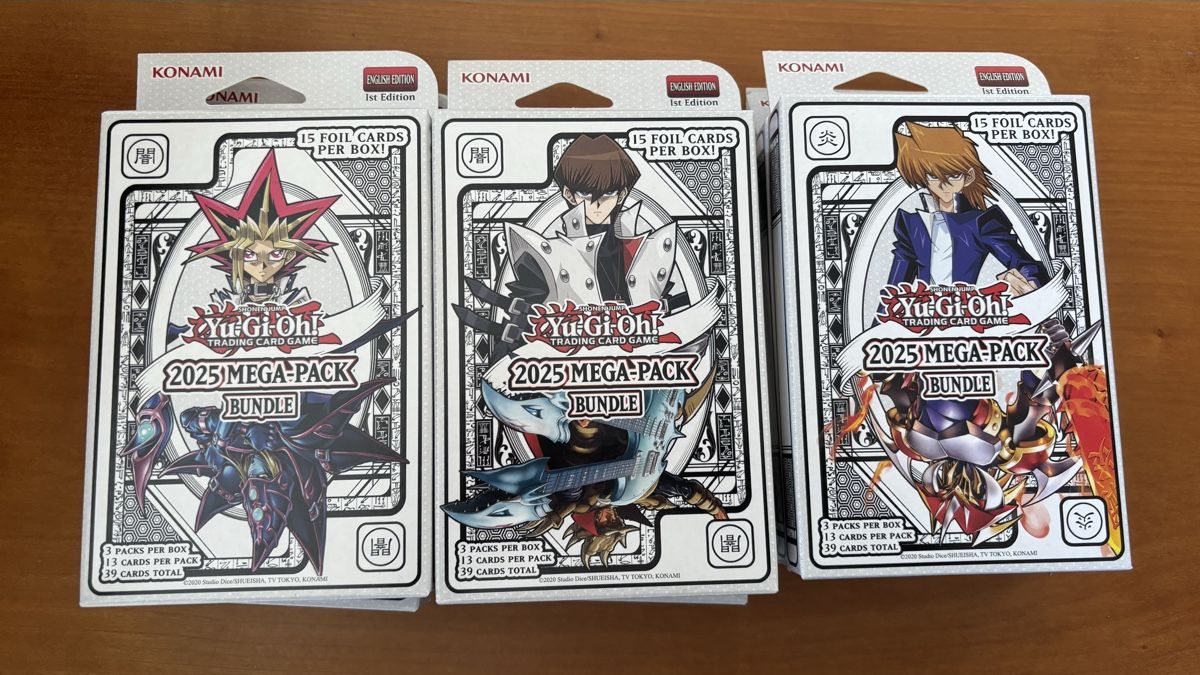 Yugioh Carte collezionabili: 3 Yu-Gi-Oh 2025 Mega-Pack Bundle Boxen Neuware – Nuovo e nell'imballaggio originale da Wetzikon ZH venduto da pinkilady44