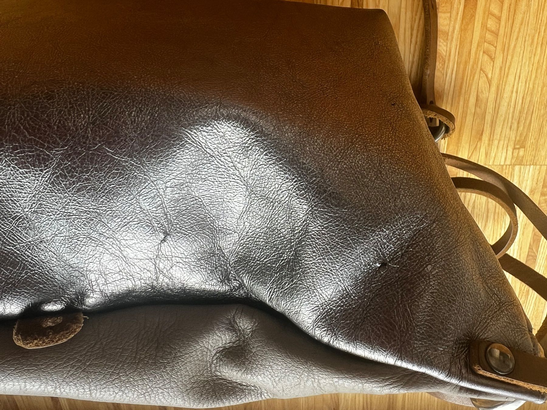 Ina Kent Taschen für Damen: Tasche Leder INA KENT beige / metallic – Gebraucht aus Schleinikon von mbr_jc95 6