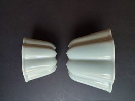 Puddingform Keramik, Rössler, hellblau-grau, zwei Grössen