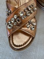 Pons Quintana Ledersandalen, Roségold, Grösse 40