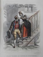 Kupferstich Tracht Schaffhausen, Rouargue frères, 1852