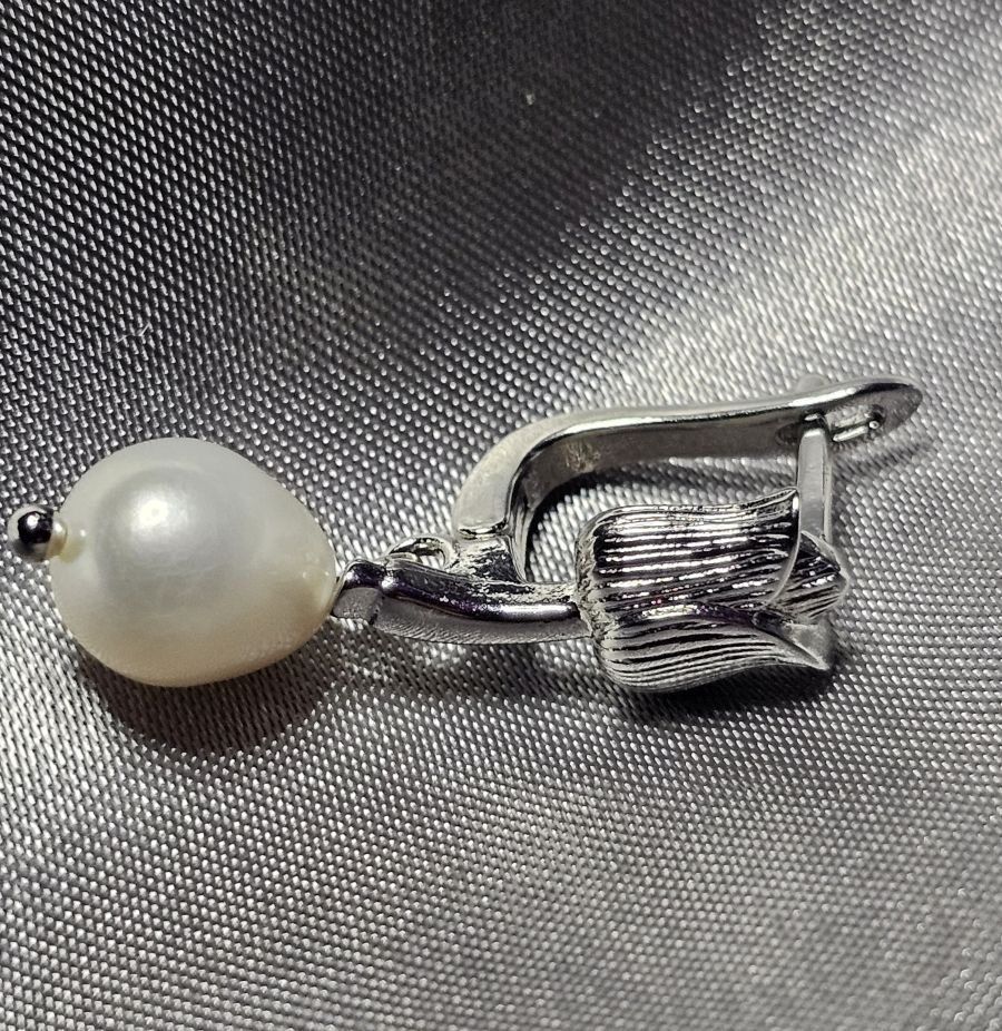 Ohrringe & -stecker: Ohrringe mit Perlen Tulpe Silber – Neu (gemäss Beschreibung) aus Grenchen von maretop 7