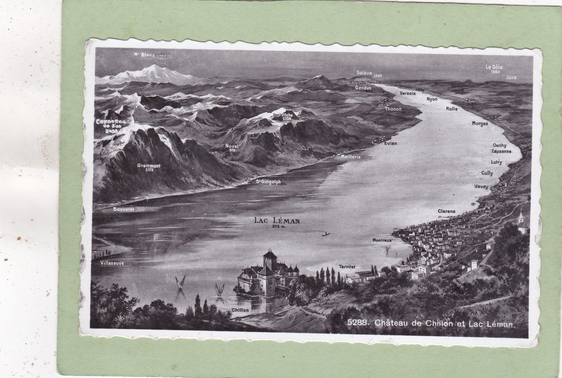 Cartes postales: Château de Chillon et Lac Léman – D'occasion à Herisau par Lisegrat2008