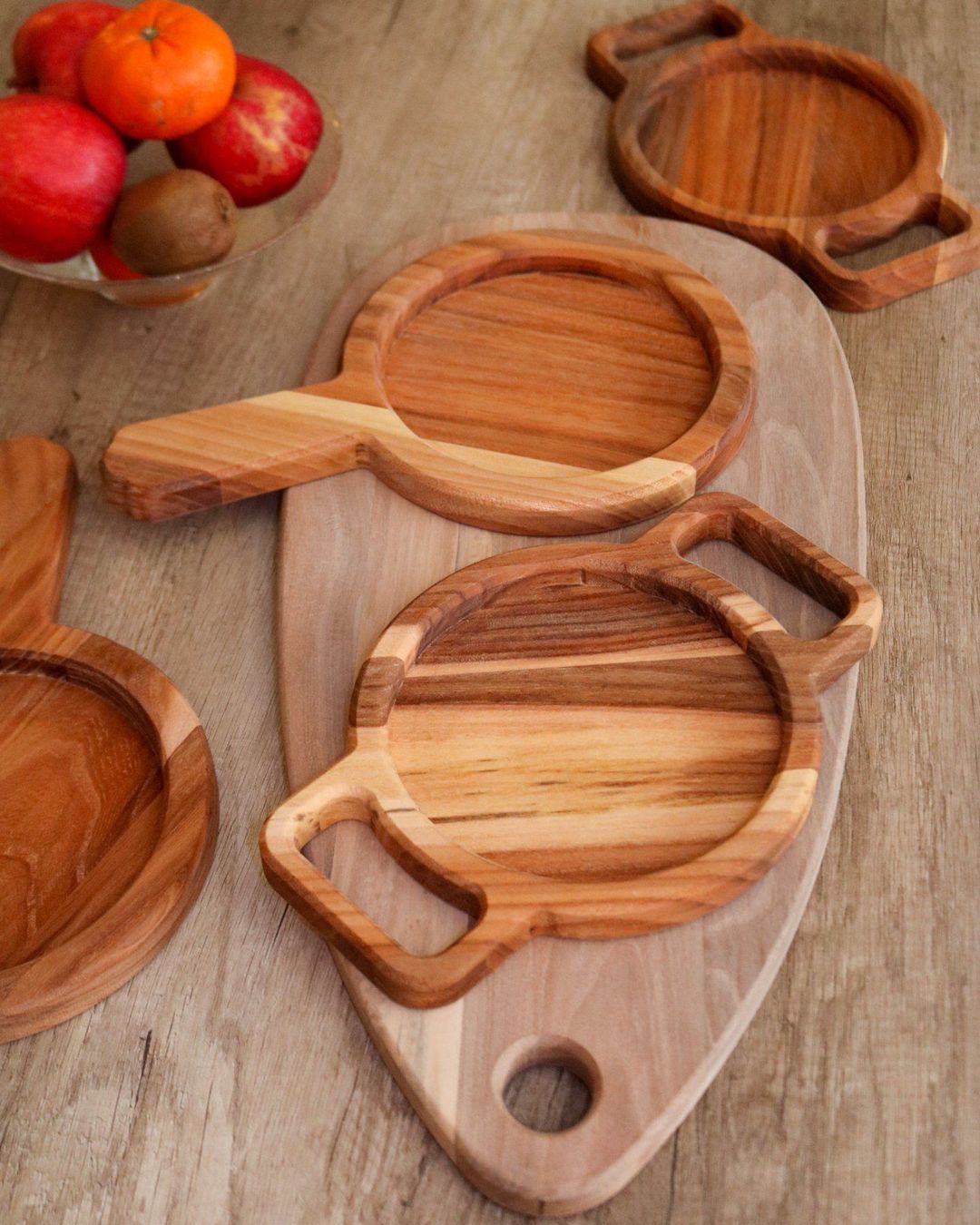 Piatti di portata: Holztablett Servierplatten aus Holz – Nuovo e nell'imballaggio originale da Zürich venduto da Miki_Schreiner 4
