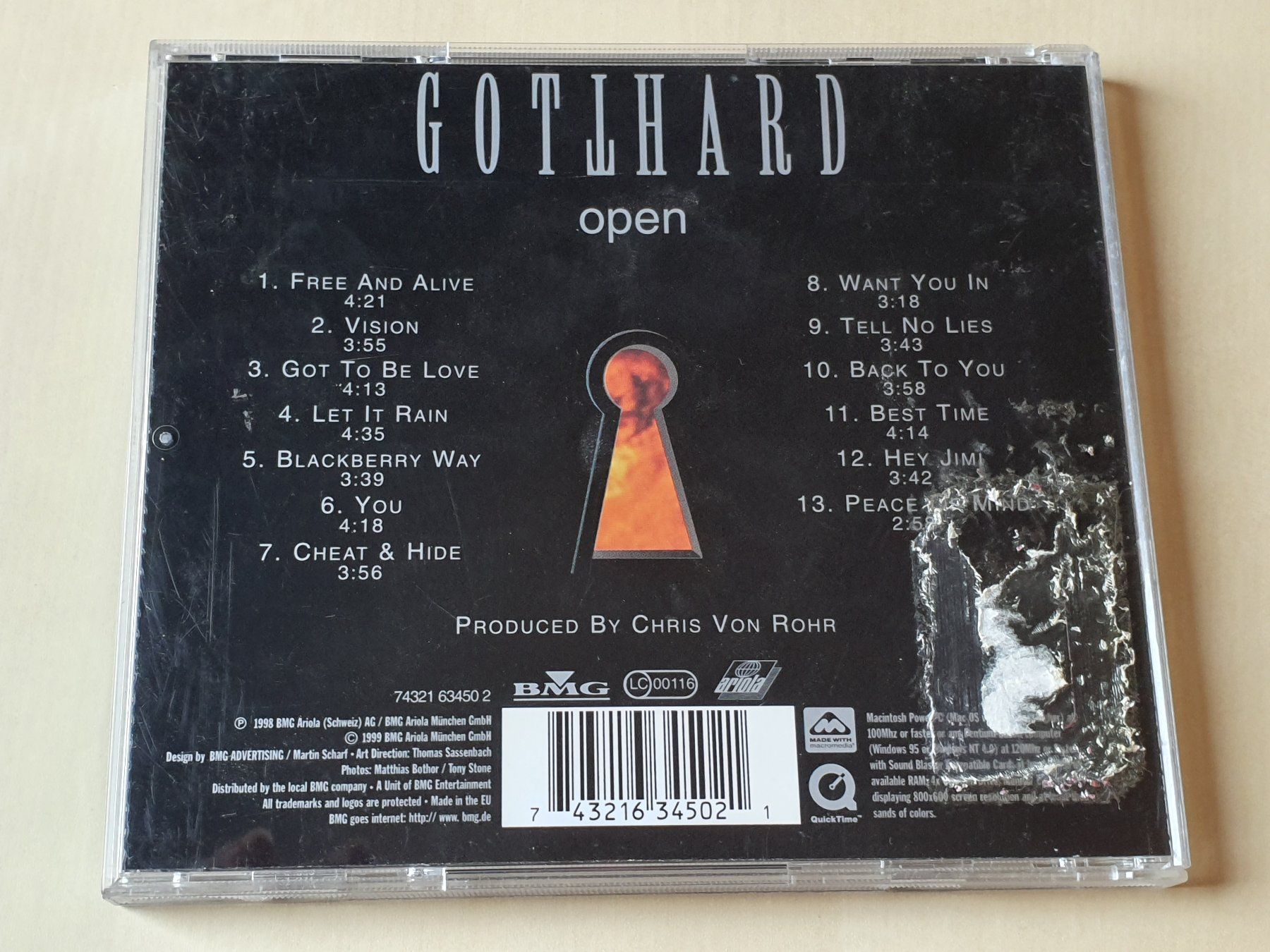 CDs: Gotthard Open – Gebraucht aus Stansstad von collectorsshop 1