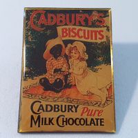 Z618 - Pin Werbung Plakat CADBURY'S BISCUITS Milk Chocolate