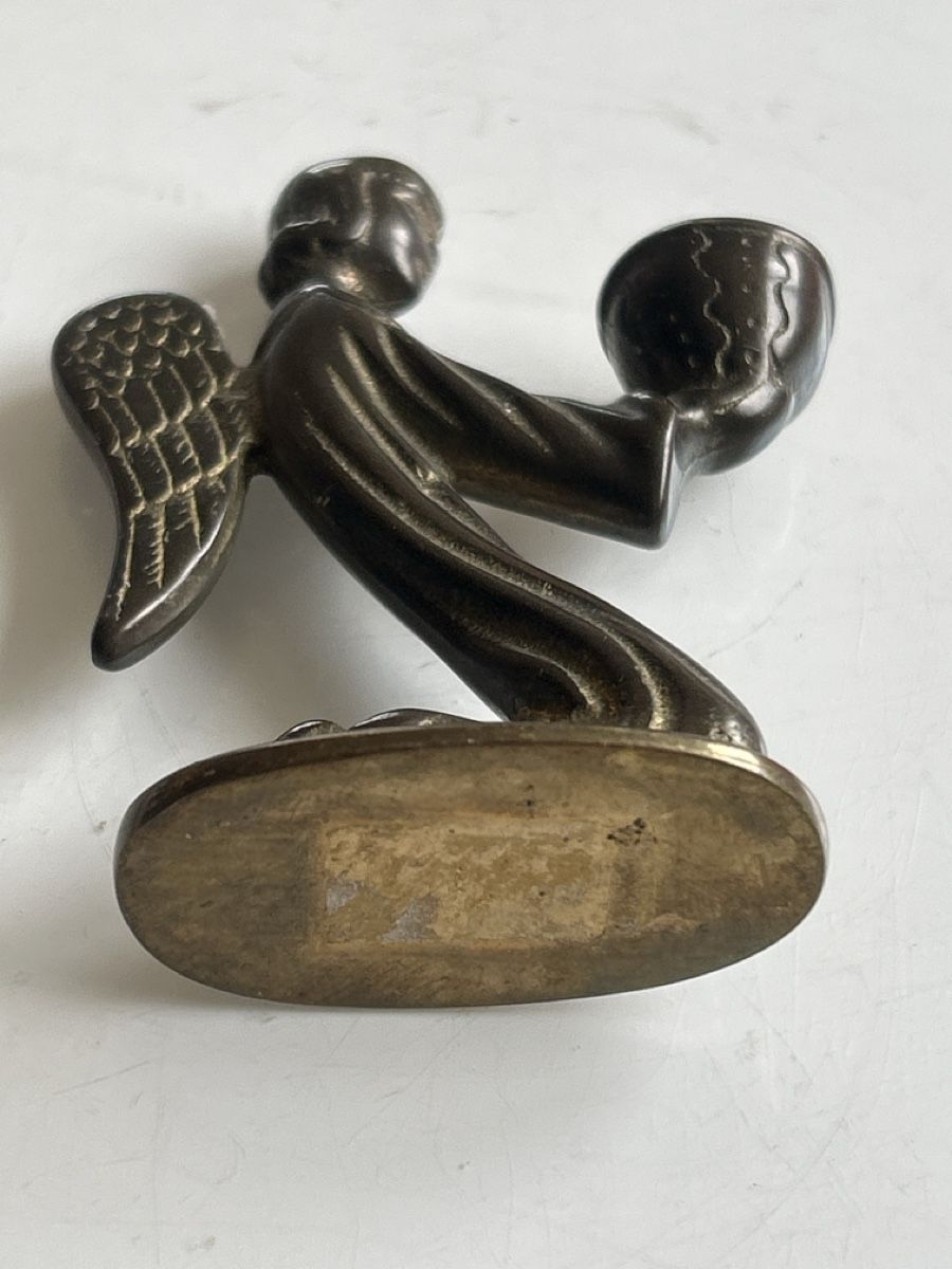 Kerzenständer: Engelskerzenhalter Bronze antik (S19) – Gebraucht aus Aarau von bro_9zsg 3