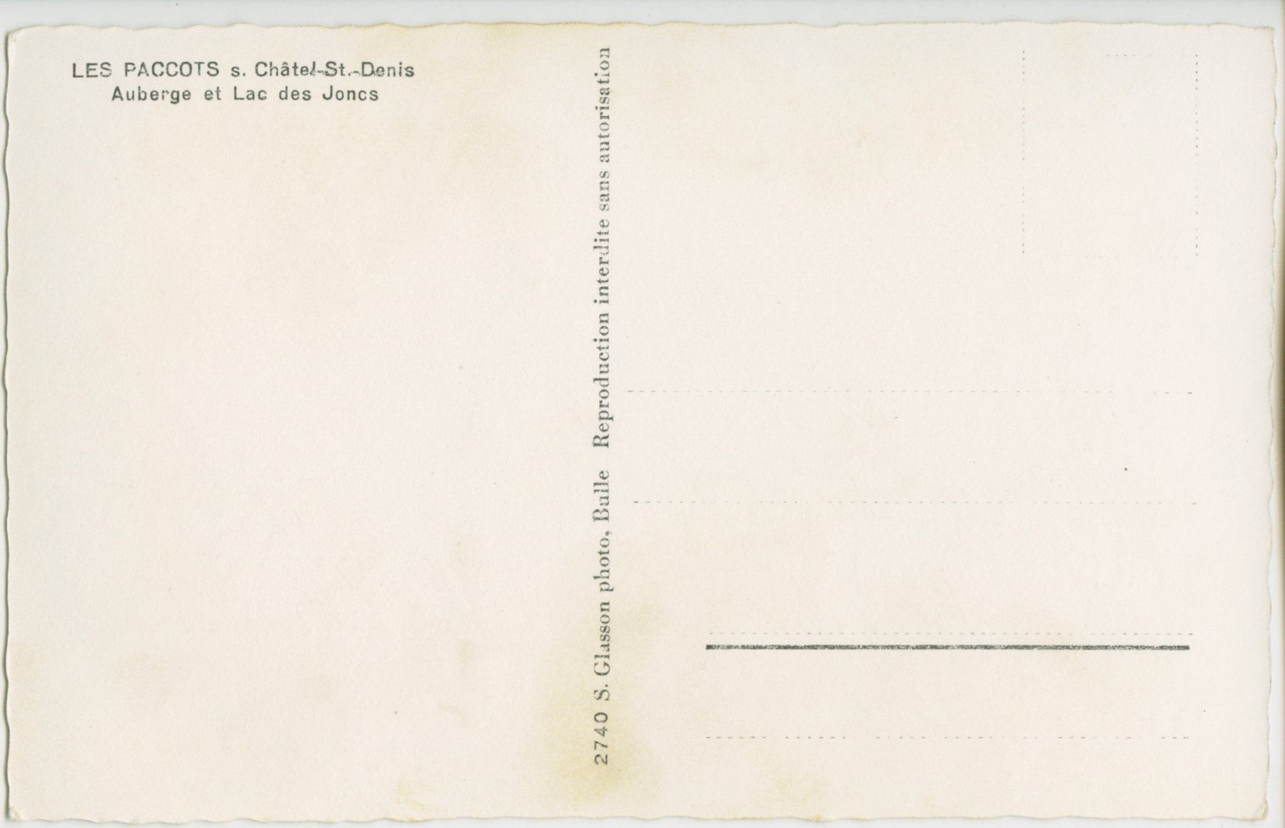 Cartoline postali: Postkarte ungelaufen Les Paccots – Usato da Liesberg venduto da Mikado1965 1
