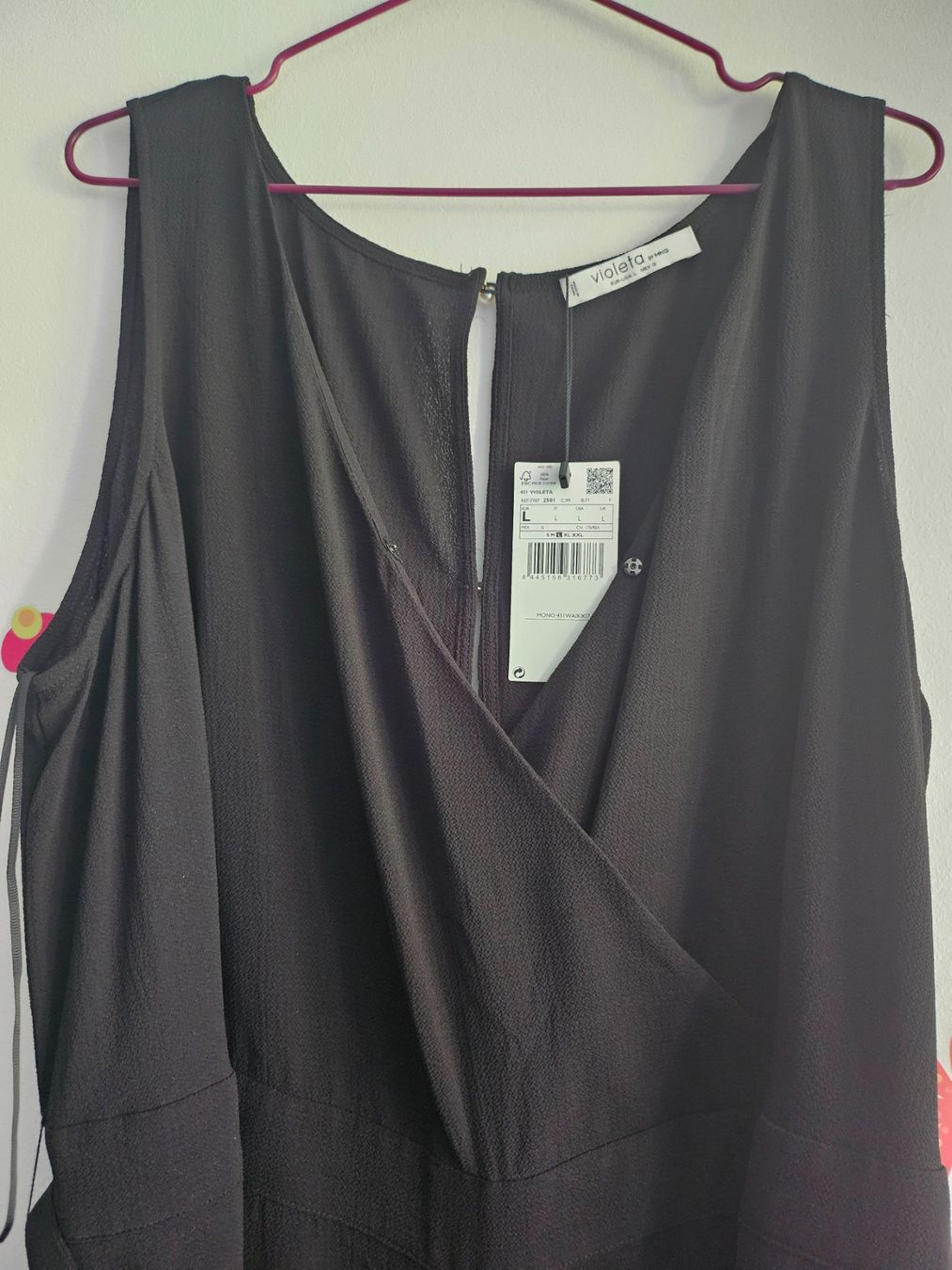 Mango Jumpsuits: Combinaison noire élégante Violeta by Mango, taille L. – Neuf (Voir description) à Jongny par beg_f7zz 2