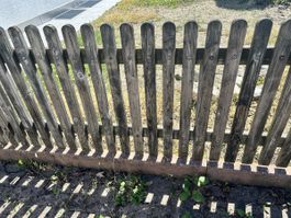 Gartenzaun Holz mit Tor gebraucht