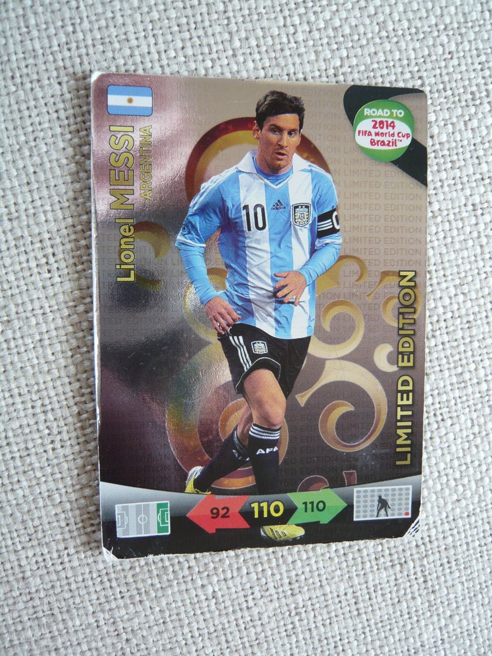 Panini Sammelbilder & Trading cards: PANINI LIONEL MESSI 2014 LIMITED EDITION – Gebraucht aus Echallens von