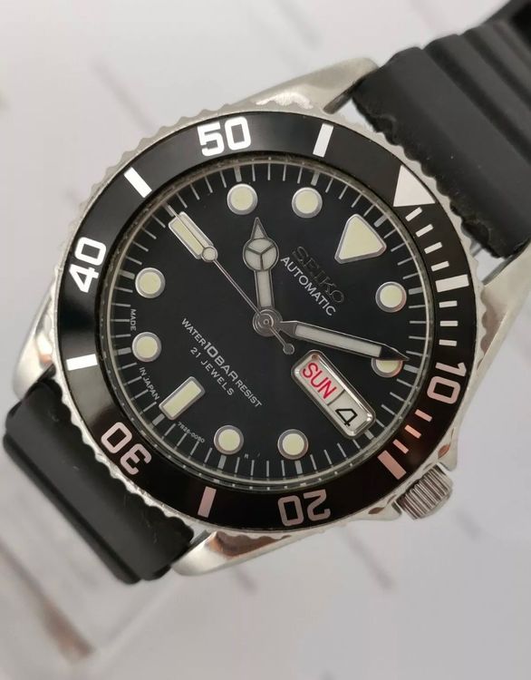 SEIKO DIVER 7S26-0050 SKX023J 10 BAR AUTOMATIC MENS WATCH | Acheter sur  Ricardo