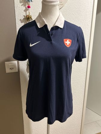 Nike Suisse Dri-Fit Polo - Sportshirt dunkelblau Gr. M